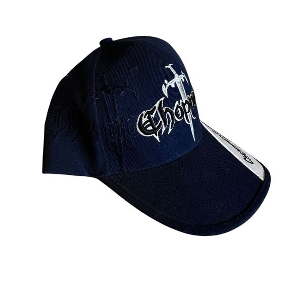 NEW West Coast Choppers Sword Blue Denim Baseball Cap Hat Motorcycle - Picture 3 of 9